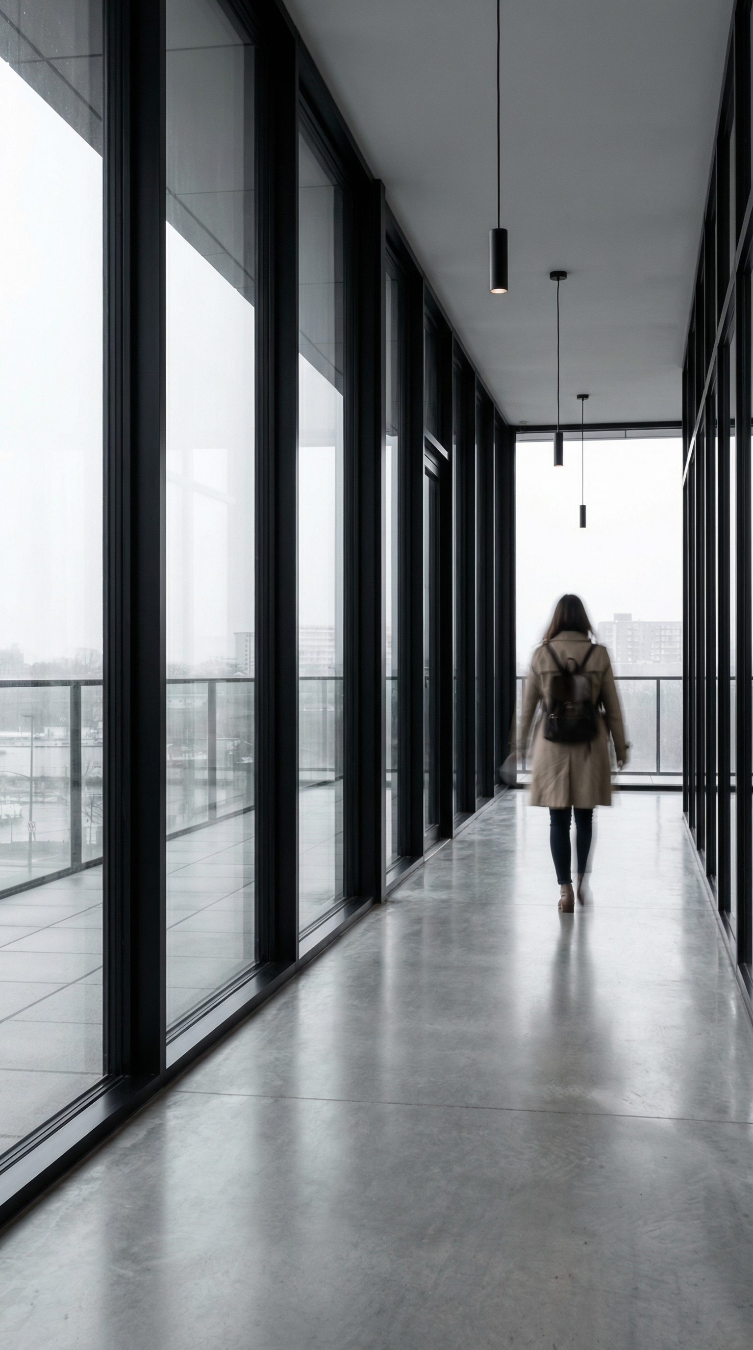 Window Wall with Figure